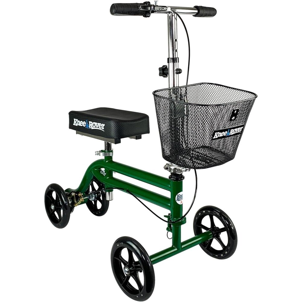 KneeRover Steerable Knee Scooter Knee Walker for Adults for Foot Injury, Green